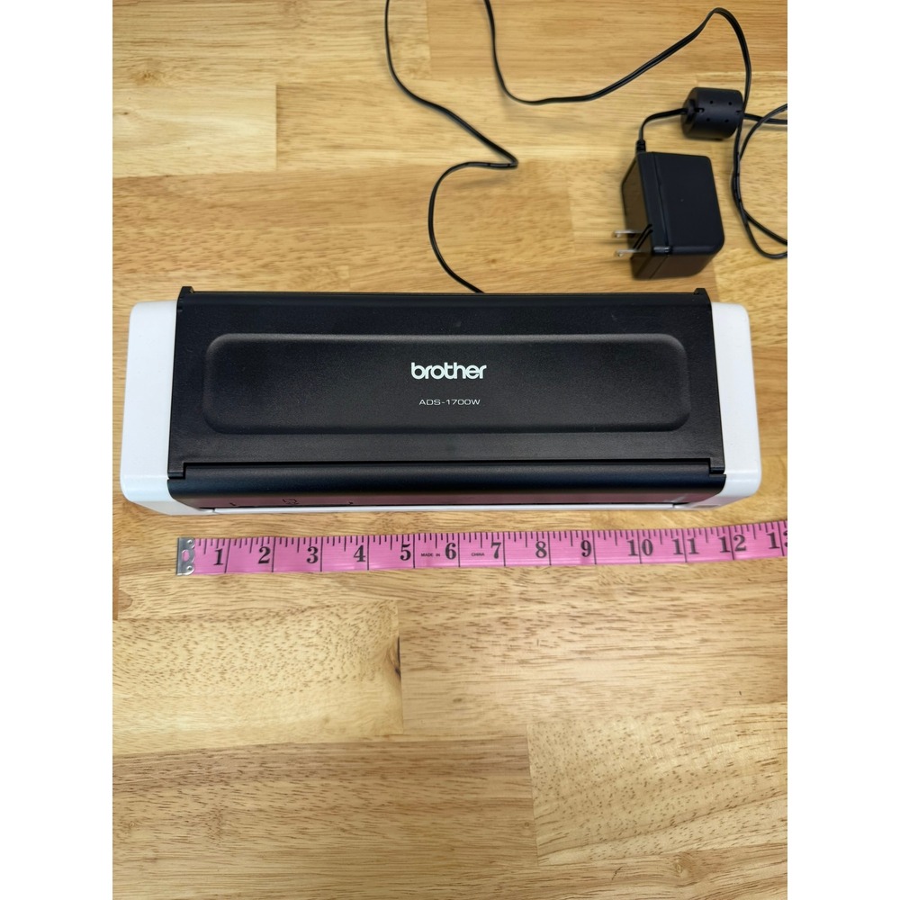 Brother ADS-1700W Wireless Compact Desktop Document Scanner White Black - Picture 6 of 8